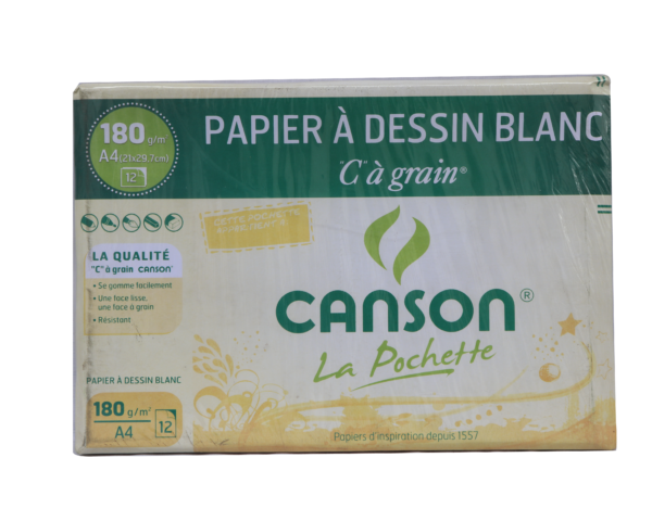 CANSON A4 DE COULEURE BLANCHE